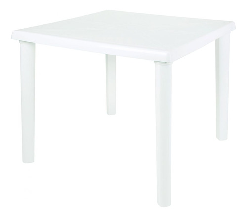 Mesa Plástica Quadrada Desmontável 82cm Preta