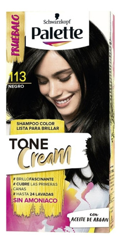 Tinte Shampoo Cabello Palette Tone Crea - mL a $648