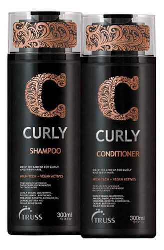 Kit Shampoo E Condicionador Curly Truss Cachos E Definição