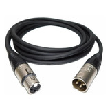 Cable Xlr Macho A Xlr Hembra Largo Ficha Canon Micrófono