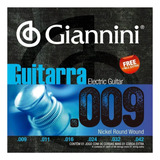 Encordoamento Giannini Para Guitarra Niquel 009 