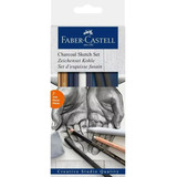Set Lapices  Dibujo Carboncillo Faber-castell