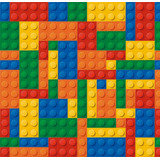 Papel De Parede Adesivo Quarto Infantil Lego Colorido 12m