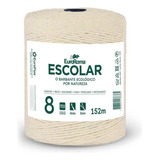 Barbante Cru 200g Escolar 4/8 Fios Rl 152m