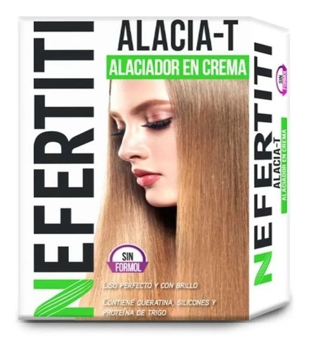 Crema Para Alaciado De Cabello Alacia-t Nefertiti Sin Formol