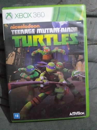 Jogo Teenage  Mutant Ninja Turtles Xbox 360 Mídia Física 