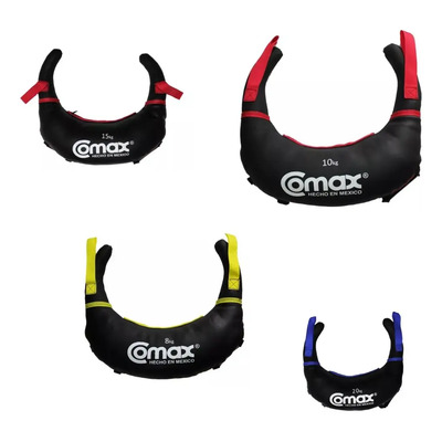 Set Saco Costal Bolsa Bulgara 4 Pz Crossfit Entrenamiento Negro