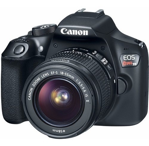 Câmera Canon Eos Rebel T6 Dslr Com Lente 18-55mm 18mp 