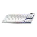 Teclado Gamer Logitech G Pro X Tkl Lightspeed White - Revo