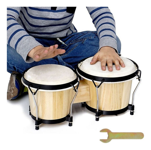 Bongo Drums - Juego De 2 Bongos De 6 Y 7 Pulgadas Para Adult
