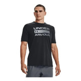 Polera Hombre Ua Team Issue Wordmark Ss Negro 1329582-001