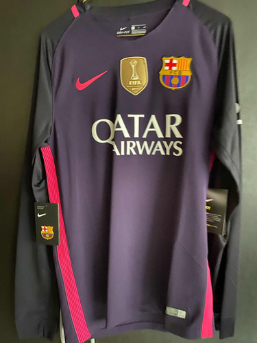 Jersey Barcelona Manga Larga Visita 2016-17 Sergio Busquets