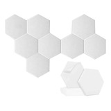 Paquete De 12 Pcs Acústicos Hexagonales Autoadhesivos,