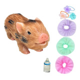 Cerdo Reborn En Miniatura, Juguete De Silicona, Estilo E