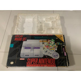 Caixa Super Nes Mario Set Original Com Berço