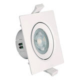 Spot Led Direcional Quadrado 9w Branco Quente 3000k Bivolt 110v/220v