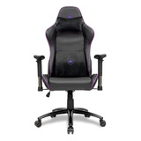 Cadeira Gamer Mancer Tyr Purple Edition, Preta E Roxa Cor Preto/violeta Material Do Estofamento Couro Sintético