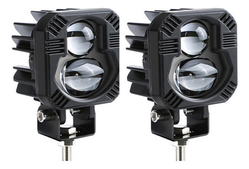 2.7in Faros Led De 100w Tipo Lupa Blanco, Amarillo + Láser