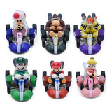 Coche De Juguete Mario Bros. Mini Kart Pull Back, 6 Modelos,