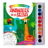 Libro Para Pintar Acuarelas Divertidas Animales De La Selva