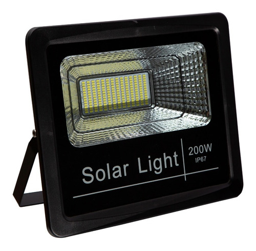 Lámpara Panel Solar Exterior Led 200w 6500k Luz Blanca Ip67