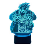 Luz Nocturna Led Naruto De Anime Para Niños Team 7 Kakashi H