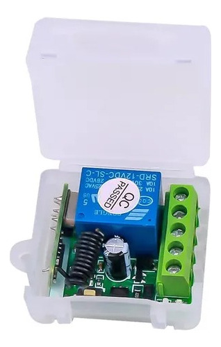 Kit Receptor 433mhz 12v Relé Domótica Cantonera + Caja