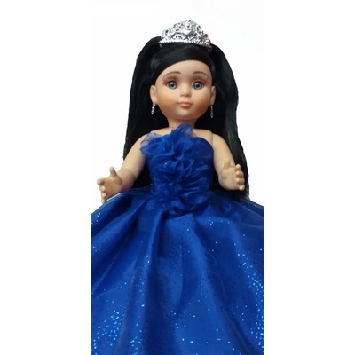 Muñeca Quinceañera Xv 15 Lacio Ngr Azul Rey | Envío gratis