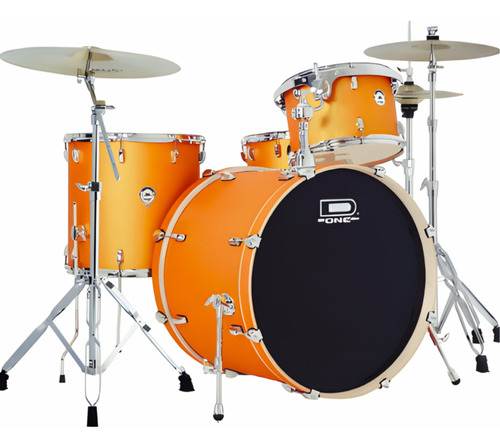 Bateria D-one Rocket Dr24 Oss Orange Satin Sparkle Cor Laranja-claro