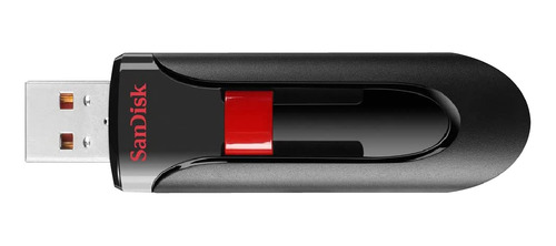 Pendrive 64gb Sandisk Cruzer Glide Usb 3.0 Negro Y Rojo