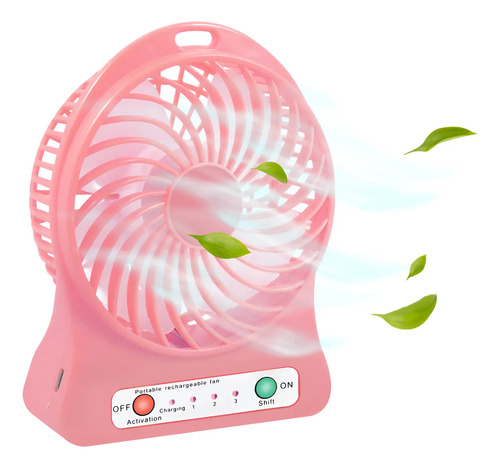 Mini Ventilador Portatil Bateria Recargable 3 Velocidades | MercadoLibre