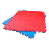 Tatami 2 Cm. 100 X 100 Cm Rojo / Azul. Pack 4 Unidades.