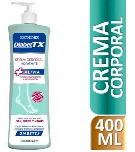 Diabettx Crema Corporal Pieles Extremadamente Secas 400ml