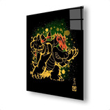 Cuadro Metalico Bowser Mario Bros Video Juego Aluminio 40x60