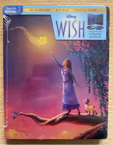 4k + Bluray Steelbook Wish O Poder Dos Desejos - Disney 