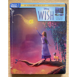 4k + Bluray Steelbook Wish O Poder Dos Desejos - Disney 