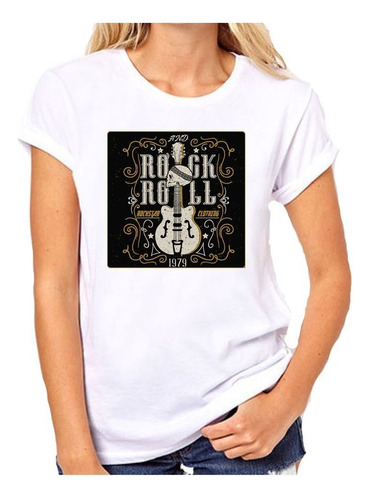 Remera De Mujer Rock And Roll Rockstar Clothing