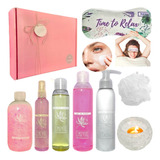 Relax Caja Regalo Mujer Spa Kit X8 Rosas Zen Aroma Set N105