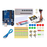 Kit Componentes Electronicos Start + Placa Uno Para Arduino