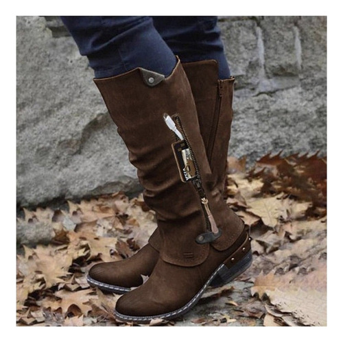 Botas De Invierno Para Mujer, Botas Altas Informales De Moda