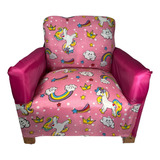 Sillón Infantil De Unicornio Para Niña, Niño Personaje Puff