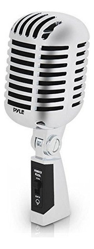 Microfono Classic Retro Dynamic Vocal - Old Vintage Styl.. Color Silver