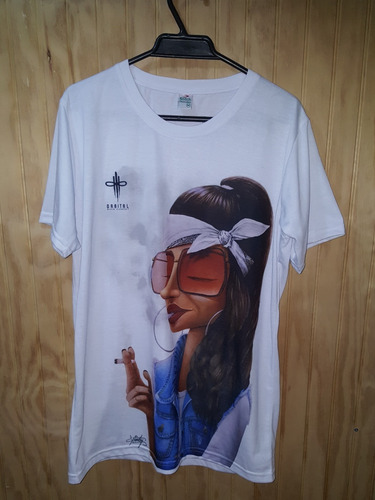 Polera Orbital Weed Element  Talla M Diseño Foto Real 