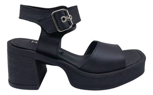 Sandalia  Plataforma Zapato Taco Ancho Bajo Mujer Dama 602