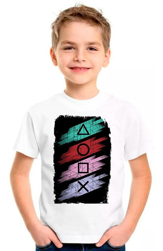 Camisa Camiseta Playstation Game Jogo Moleton Infantil15