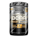 Bcaa Platinum 8:1:1 200 Comprimidos - Muscletech - 80% Leucina/1 G De Sabor Sin Sabor