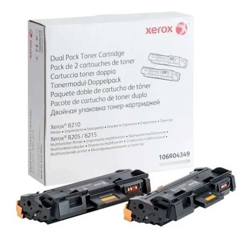 Toner Xerox Negro 106r04349 B205 B210 B215 6,000 Paginas