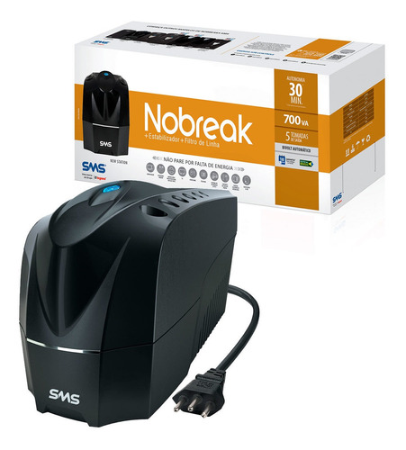 Nobreak Sms New Station 700va Bivolt Saída 115v 27915