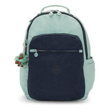 Mochila Escolar Kipling Bagpack Seoul Go Color Sea Green Bl Diseño Nylon 27l