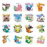 Planilla De Stickers Pokemón Mod 4 Aprox 28cm